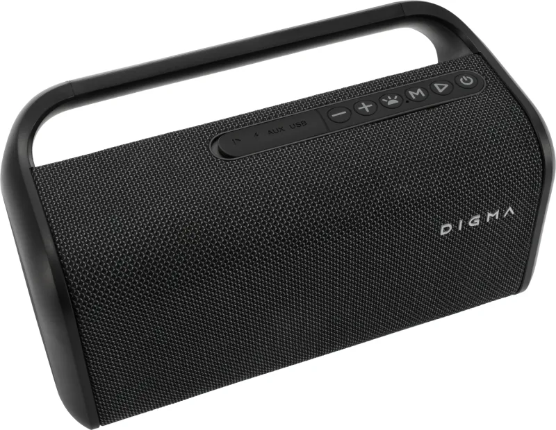 Колонка порт. Digma D-PS1526 черный 40W 2.0 BT 10м 3000mAh