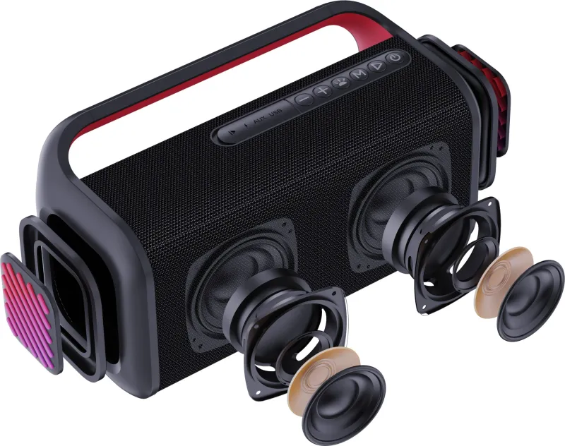 Колонка порт. Digma D-PS1526 черный 40W 2.0 BT 10м 3000mAh