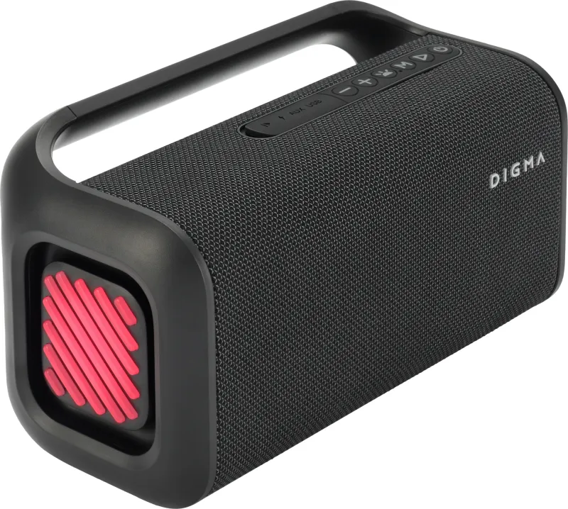 Колонка порт. Digma D-PS1526 черный 40W 2.0 BT 10м 3000mAh