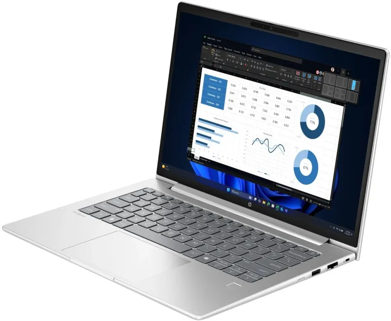 Ноутбук HP ProBook 4 G1i Core 5 120U 16Gb SSD512Gb Intel Iris Xe graphics 14" WUXGA (1920x1080)/ENGKBD Windows 11 Pro silver WiFi BT Cam (C2BP2AT)