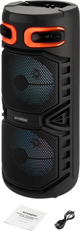 Минисистема Hyundai H-MC1213 черный 20Вт FM USB BT micro SD