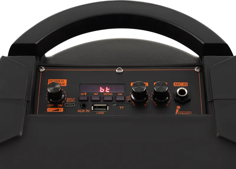 Минисистема Hyundai H-MC1213 черный 20Вт FM USB BT micro SD