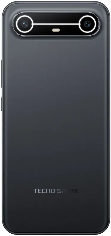 Смартфон Tecno Spark Slim 256Gb 8Gb черный моноблок 3G 4G 6.78" 1224x2720 Android 15 50Mpix 802.11 a/b/g/n/ac/ax NFC GPS GSM900/1800 Protect