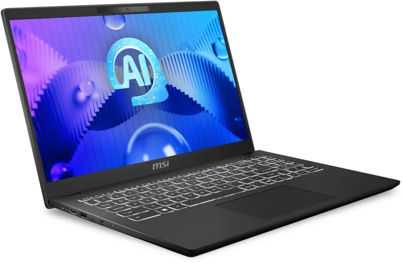 Ноутбук MSI Modern 15 H AI C1MTG-084US Ultra 9 185H 32Gb SSD1Tb Intel UHD Graphics 15.6" IPS Touch FHD (1920x1080) Windows 11 Home Multi Language black WiFi BT Cam (9S7-15H551-237)
