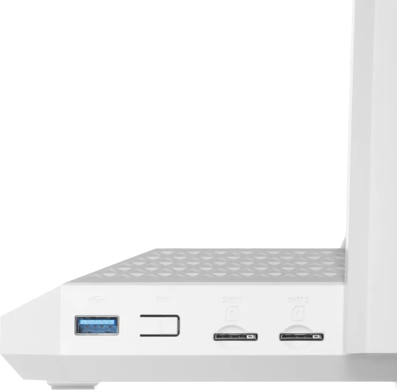 Роутер беспроводной Keenetic Netcraze Hopper 4G+ (NC-2312) AX3000 10/100/1000BASE-TX/4G cat.6 белый