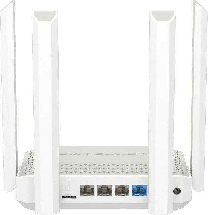 Роутер беспроводной Keenetic Netcraze Speedster 4G+ (NC-2911) AC1200 10/100/1000BASE-TX/4G cat.6 белый