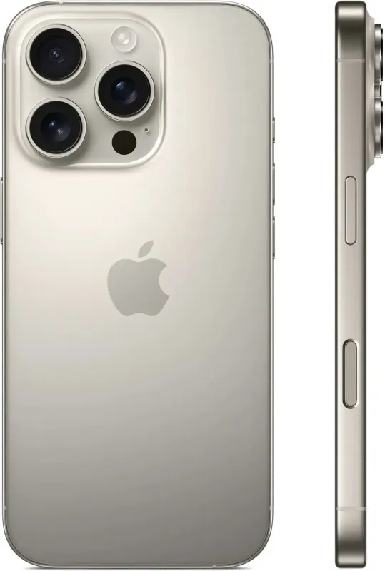 Смартфон Apple A3293 iPhone 16 Pro 128Gb титан моноблок 3G 4G 1Sim 6.3" 1206x2622 iOS 18 48Mpix 802.11 a/b/g/n/ac/ax/be NFC GPS Protect