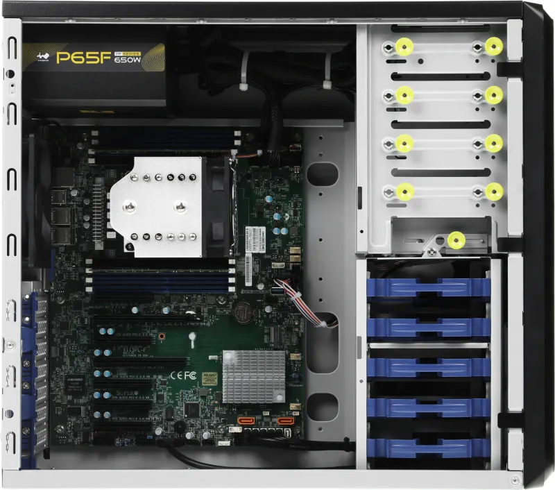 Сервер IRU Rock W9105P 1x5222 2x16Gb 1x500Gb M.2 SSD С621 AST2500 1x650W w/o OS (2138524)