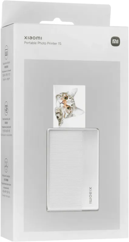 Принтер ZINK Xiaomi Portable Photo Printer 1S (BHR9974GL) белый
