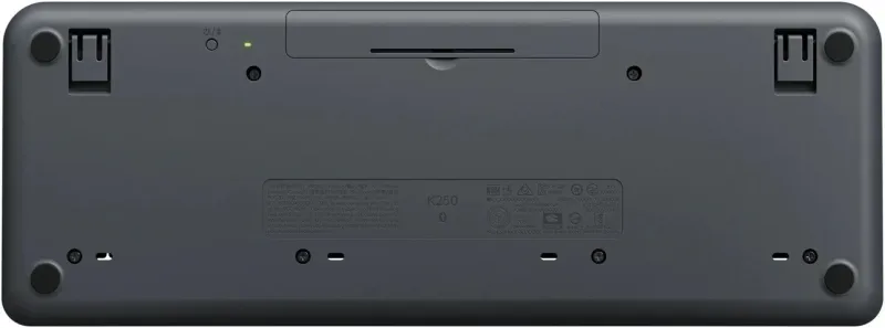 Клавиатура Logitech K250 графитовый беспроводная BT slim Multimedia (920-013452)