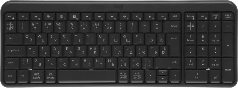 Клавиатура + мышь Logitech Wireless MK250 Compact клав:графитовый мышь:графитовый USB беспроводная Multimedia (920-013853)
