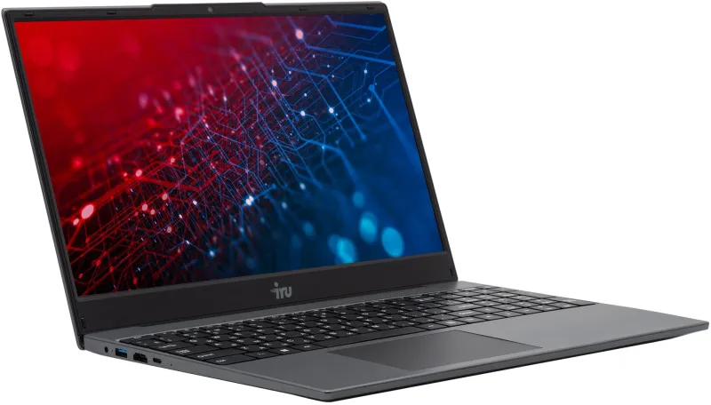 Ноутбук IRU Tactio 15PH Ryzen 5 7430U 32Gb SSD512Gb AMD Radeon Graphics 15.6" IPS FHD (1920x1080) FreeDOS black WiFi BT Cam 4000mAh (2139175)