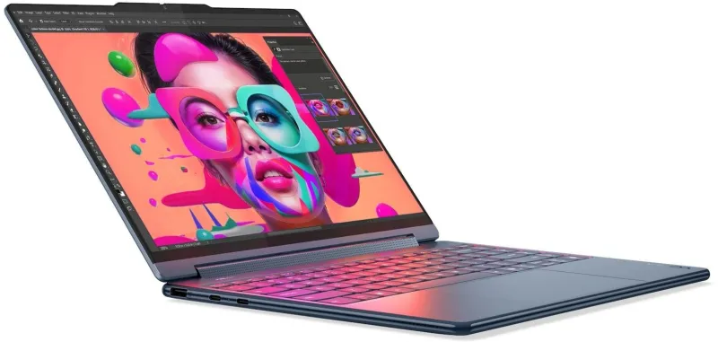 Ноутбук Lenovo Yoga 9 14ILL10 Core Ultra 7 256V 16Gb SSD1Tb Intel Arc 140V 14" OLED Touch 2.8K (2880x1800) Windows 11 Home blue WiFi BT Cam Bag (83LC0054RK)