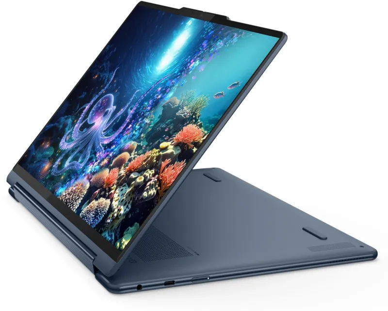 Ноутбук Lenovo Yoga 9 14ILL10 Core Ultra 7 256V 16Gb SSD1Tb Intel Arc 140V 14" OLED Touch 2.8K (2880x1800) Windows 11 Home blue WiFi BT Cam Bag (83LC0054RK)