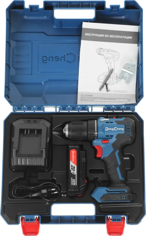 Дрель-шуруповерт DongCheng DCJZ2050 аккум. патрон:быстрозажимной (DCJZ2050(TYPE DM))