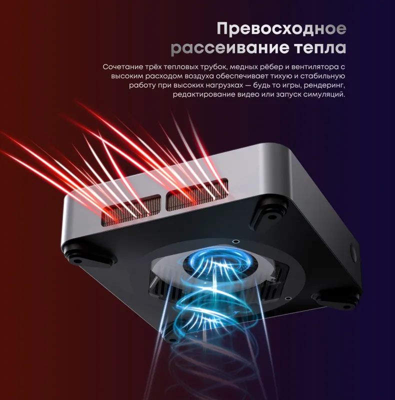 Неттоп Acer Gadget E10 ETBox1 i5 13500H (2.6) 16Gb SSD512Gb UHDG Windows 11 Pro 2x2.5GbitEth WiFi BT 120W серебристый/черный