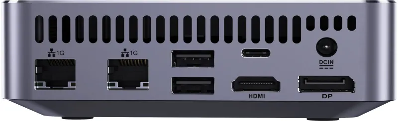 Неттоп Acer Gadget E10 ERBox Ryzen 7 8745HS (3.8) 16Gb SSD512Gb UHDG Windows 11 Pro 2xGbitEth WiFi BT 120W черный (1747236)