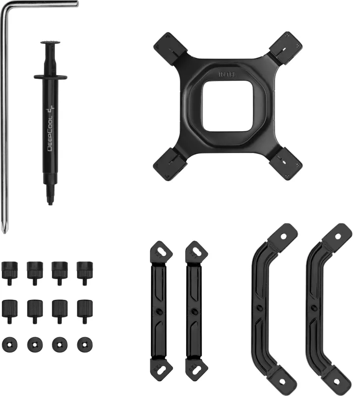 Устройство охлаждения(кулер) Deepcool AK700 Digital NYX Soc-AM5/AM4/1200/1700/1851 черный 4-pin 21-36dB Al+Cu LCD 280W 1252gr Ret (R-AK700-BKNNMN-GJD-1)