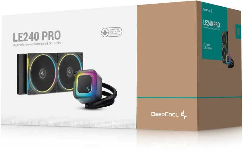 Система водяного охлаждения Deepcool LE240 PRO ARGB Soc-AM5/AM4/1200/1700/1851 черный 4-pin 28.2-33dB Al 280W 1347gr Ret (R-LE240PRO-BKAMMC-G-1)
