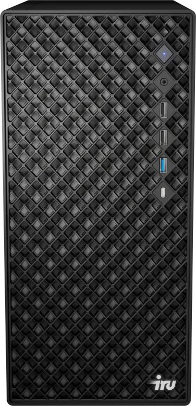 ПК IRU Tactio 520B6SB MT Ryzen 5 7600 (3.7) 32Gb SSD512Gb RGr Windows 11 Pro 2.5Gigabit 450W черный (RUS) (2131213)