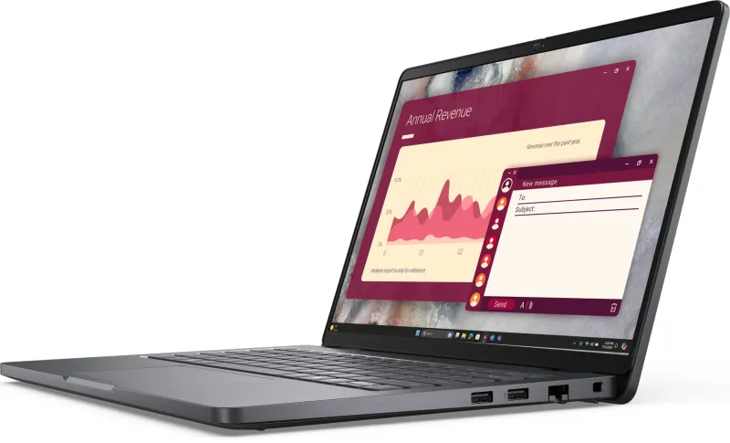 DELL 14 Pro Core Ultra 5 235U vPro 14,0" FHD+ (1920 x 1200) IPS,AG,300 nit, 16GB DDR5 (1x16GB) 512GB SSD Intel Arc graphics,3cell,Backlit,FPR,2y,1,37kg, Linux, KB Eng