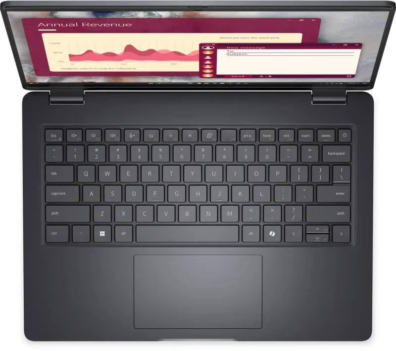 DELL 14 Pro Core Ultra 5 235U vPro 14,0" FHD+ (1920 x 1200) IPS,AG,300 nit, 16GB DDR5 (1x16GB) 512GB SSD Intel Arc graphics,3cell,Backlit,FPR,2y,1,37kg, Linux, KB Eng