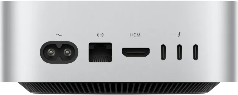 ПК Apple Mac mini A3238 M4 10 core (4.41) 16Gb SSD256Gb 10 core GPU macOS GbitEth WiFi BT серебристый (MU9D3LL/A)