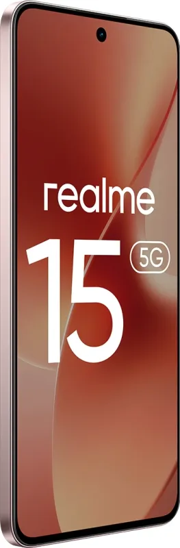 Смартфон Realme RMX5106 15 256Gb 8Gb розовый моноблок 3G 4G 6.78" 1264x2780 Android 15 50Mpix 802.11 a/b/g/n/ac/ax/be NFC GPS GSM900/1800 GSM1900