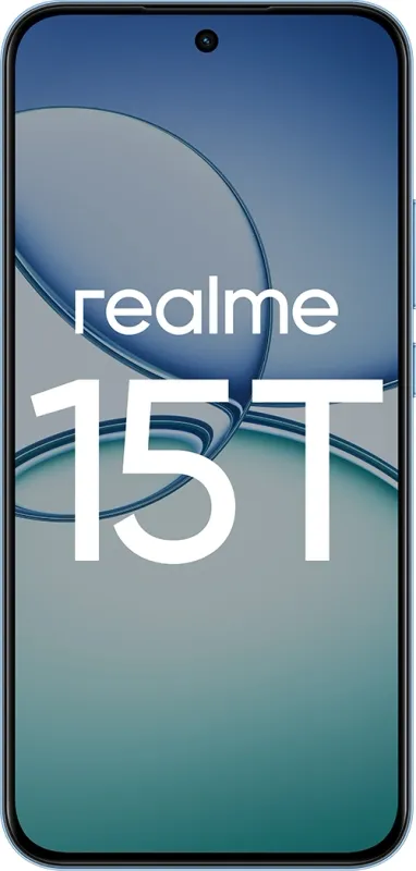 Смартфон Realme RMX5111 15T 256Gb 12Gb голубой моноблок 3G 4G 6.78" 1264x2780 Android 15 50Mpix 802.11 a/b/g/n/ac/ax/be NFC GPS GSM900/1800 GSM1900