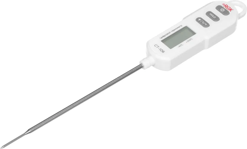 Термометр RGK CT-106 контактный белый (722996)