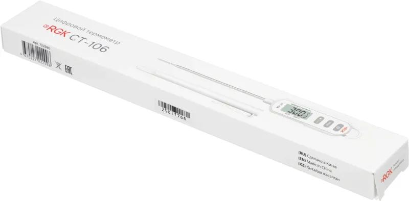 Термометр RGK CT-106 контактный белый (722996)