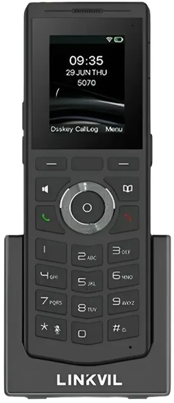 SIP-Телефон LINKVIL W610H Беспровод. Wi-Fi HaLow (802.11ah), 4 SIP-акк., 2" 240 х 320 Цвет. экран, защ. от падения с 1.8м., BT 5.0, бат. 1900mAh