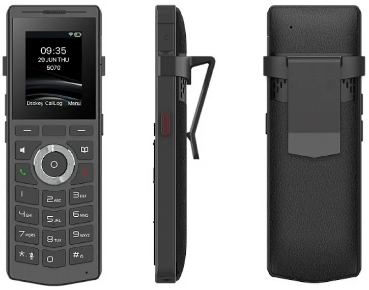 SIP-Телефон LINKVIL W610D Беспровод. DECT, 4 SIP-акк., 2" 240 х 320 Цвет. экран, защ. от падения с 1.8м., BT 5.0, бат. 1900mAh