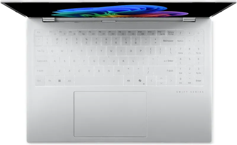 Ноутбук Acer SFA16-61M-R8TC Ryzen AI 5 330 16Gb SSD1Tb AMD Radeon 16" OLED WUXGA (1920x1200) без ОС silver WiFi BT Cam (NX.DJBCD.001)