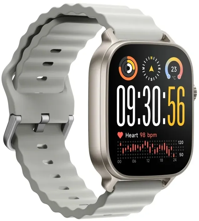 Смарт-часы Realme Watch 5 22мм 1.97" AMOLED корп.серебристый рем.серебристый разм.брасл.:160-230мм (RMW2501)