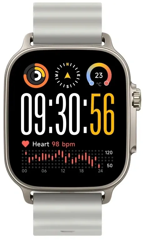 Смарт-часы Realme Watch 5 22мм 1.97" AMOLED корп.серебристый рем.серебристый разм.брасл.:160-230мм (RMW2501)