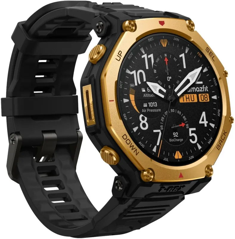 Смарт-часы Amazfit T-rex 3 Pro A2549 1.5" AMOLED корп.золотистый рем.черный