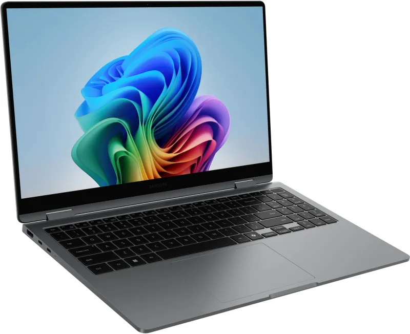 Ноутбук Samsung Galaxy Book 5 360 NP750 Core Ultra 7 256V 16Gb SSD512Gb Intel Arc 140V 15.6" AMOLED Touch FHD (1920x1080) Windows 11 Home grey WiFi BT Cam (NP750QHA-LG2IN)