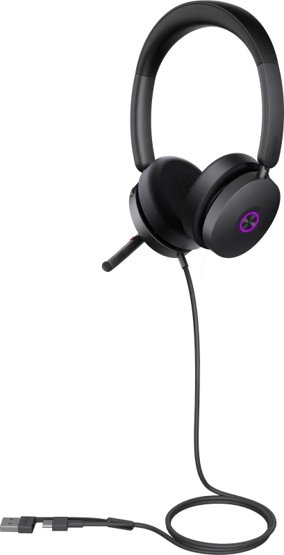 Гарнитура проводная Yealink UH48 Dual UC USB-C/A черный