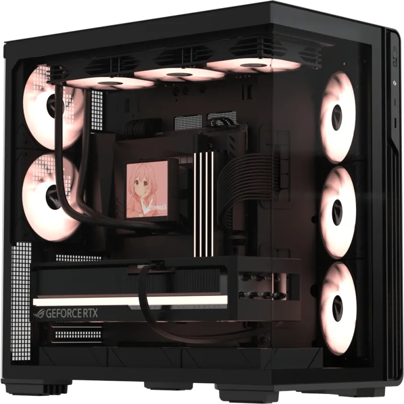 Корпус Formula Crystal Z7 черный без БП ATX 11x120mm 4x140mm 1xUSB3.0 1xUSB3.1 audio bott PSU