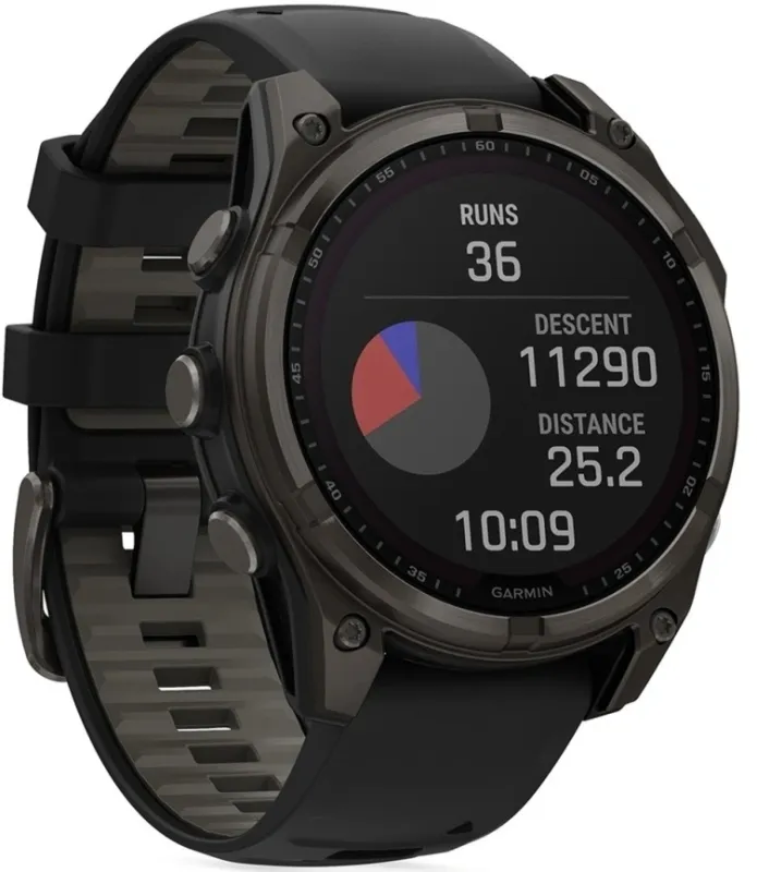 Смарт-часы Garmin Fenix 8 51мм 1.3" AMOLED корп.черный рем.черный (010-02907-11)