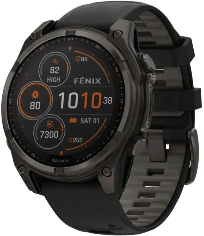 Смарт-часы Garmin Fenix 8 51мм 1.3" AMOLED корп.черный рем.черный (010-02907-11)