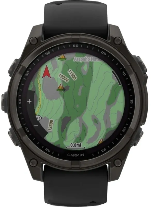 Смарт-часы Garmin Fenix 8 51мм 1.3" AMOLED корп.черный рем.черный (010-02907-11)