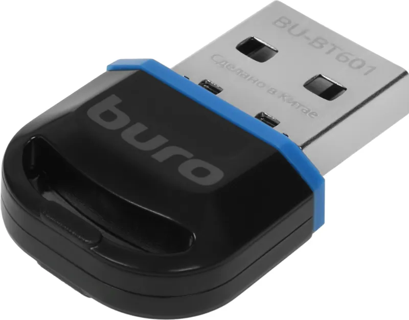 Адаптер USB Buro BU-BT601 Bluetooth V6.0 EDR+ BLE class 2 20м черный