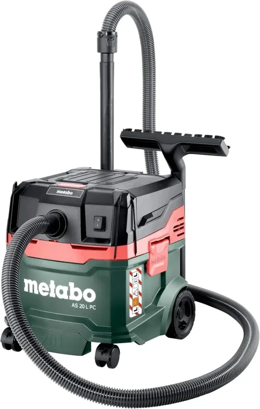 Строительный пылесос Metabo AS 20 L PC 1200Вт зеленый