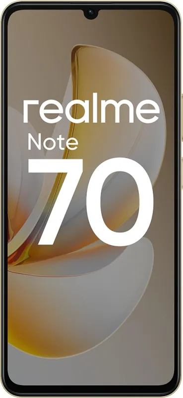 Смартфон Realme RMX5313 Note 70 128Gb 6Gb золотой моноблок 3G 4G 6.7" 720x1600 Android 15 13Mpix 802.11 a/b/g/n/ac NFC GPS GSM900/1800 GSM1900 Protect