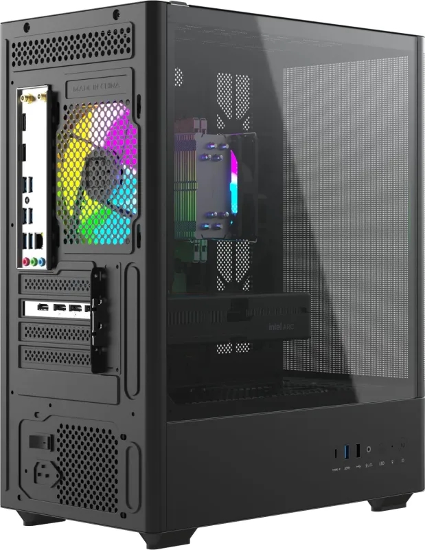 ПК Teclast G03 Ryzen 5 7500F (3.7) 32Gb SSD1Tb Arc B580 12Gb Windows 11 Pro GbitEth WiFi BT 500W черный (G03 7500F32G1TB580BKRU)