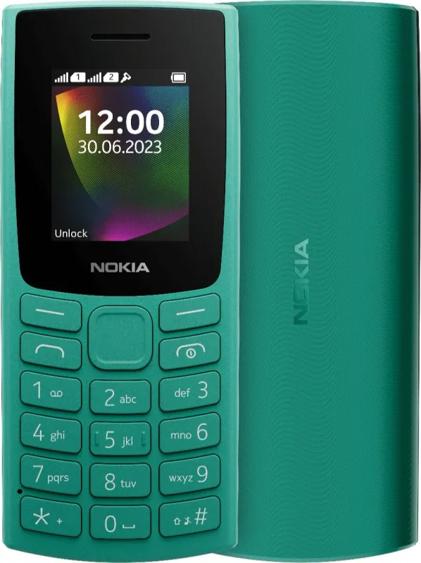 Мобильный телефон Nokia 106 DS TA-1564 зеленый моноблок 1.8" 120x160 Series 30+ GSM900/1800 GSM1900