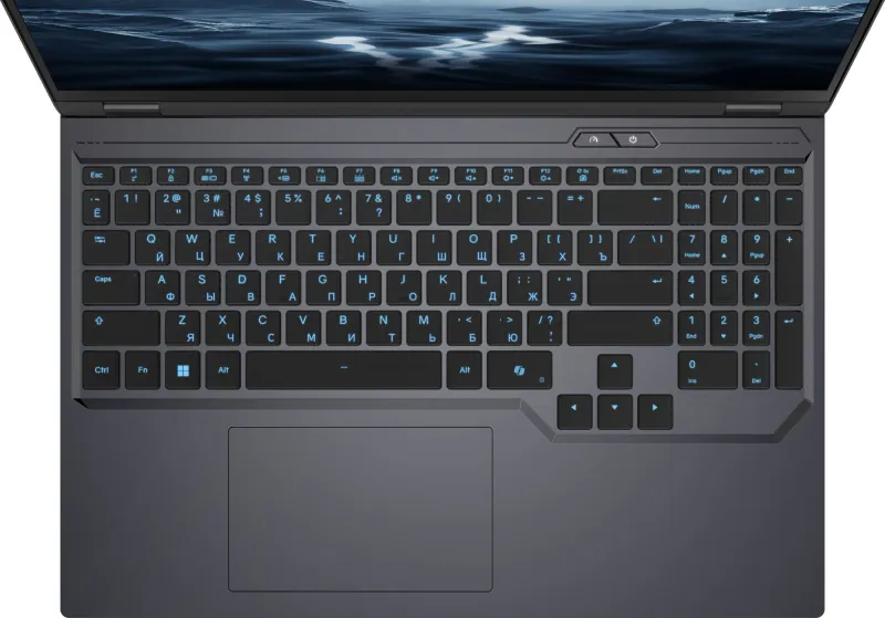 Ноутбук Maibenben X16F-R98957T Ryzen 9 8940HX 32Gb SSD1Tb NVIDIA GeForce RTX5070Ti 12Gb 16" IPS QHD+ (2560x1600) Windows 11 Home grey WiFi BT Cam (X16F-R98957T0JGRHG4E10)