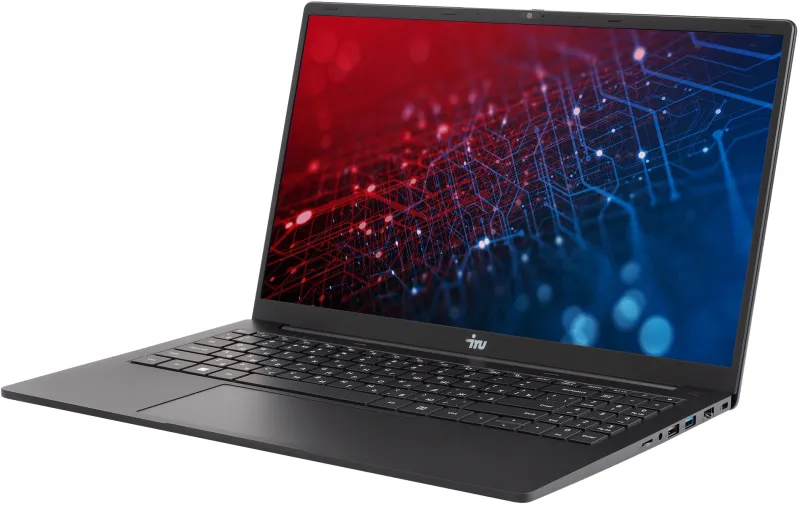 Ноутбук IRU Strato 15ALID5 Core i3 1315U 16Gb SSD512Gb Intel UHD Graphics 15.6" IPS FHD (1920x1080) Windows 11 Pro black WiFi BT Cam 6000mAh (2150070)